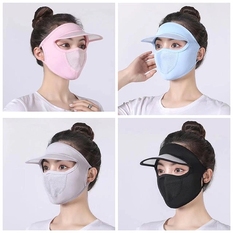 15.2 Khẩu Trang Chống Nắng Có Lưỡi Trai Nhiều Màu