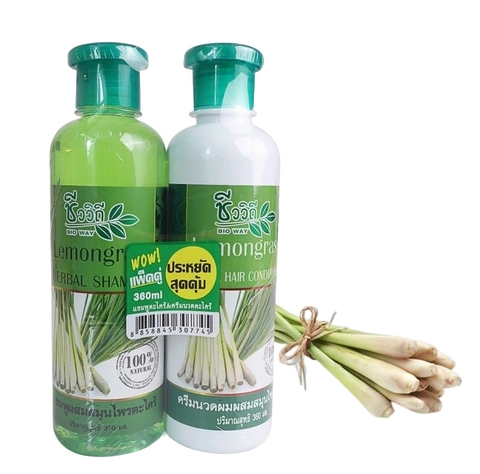 Combo dầu gội sả trị rụng tóc Lemomgrass (360gx2)