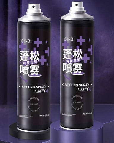 B4. Gôm xịt tạo kiểu tóc Ginbi 200ml