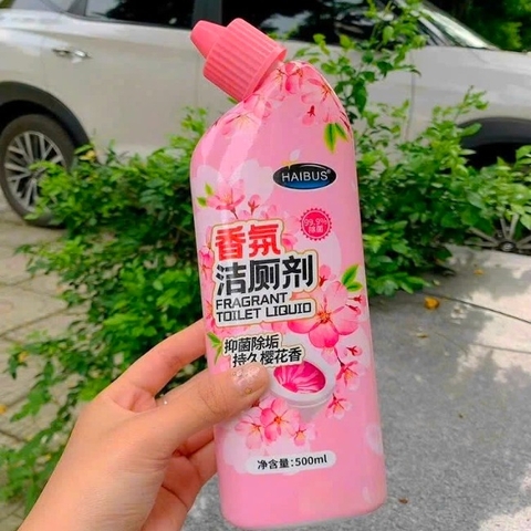 Bình Tạo Bọt Tẩy Rửa Vệ Sinh Toilet  Hương Hoa Anh Đào HABIUS 500ml