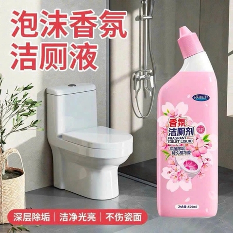 Bình Tạo Bọt Tẩy Rửa Vệ Sinh Toilet  Hương Hoa Anh Đào HABIUS 500ml
