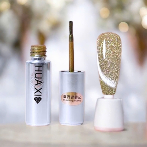 16.1 {China}Sơn gel m-ắt m-èo cầu vồng sang trọng Huaxi 9D 15g