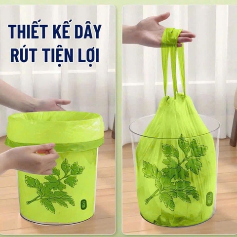 TDEP. Cuộn 50 túi rác ngải cứu đuổi côn trùng 45x45cm