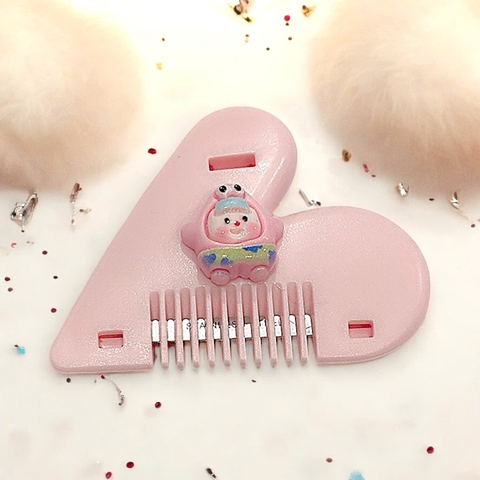Lược Cắt Tỉa Tóc Chẻ Ngọn/Tóc Mái Hình Trái Tim gắn charm