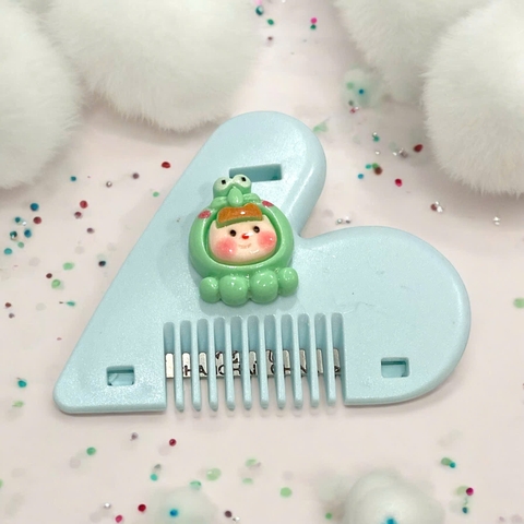 Lược Cắt Tỉa Tóc Chẻ Ngọn/Tóc Mái Hình Trái Tim gắn charm