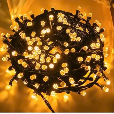 Dây đèn nháy kim cương vàng 50m