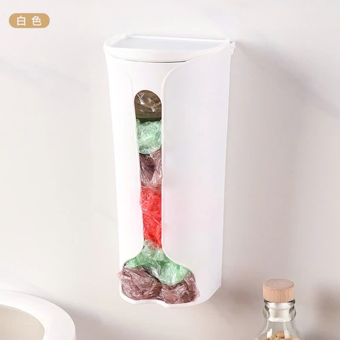 CT7. Hộp đựng túi nilon, túi rác dán tường 22x7,5(8,5)x7cm