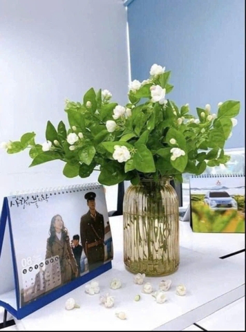 S3. Bình/lọ hoa thuỷ tinh kẻ sọc vintage size 25x10cm màu trà