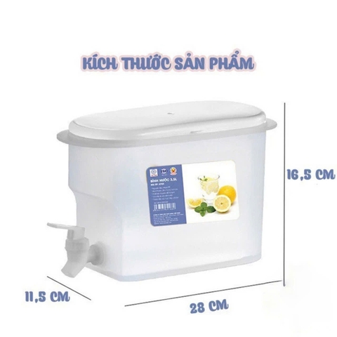 CT7. Bình nước có vòi Việt Nhật 3,5L