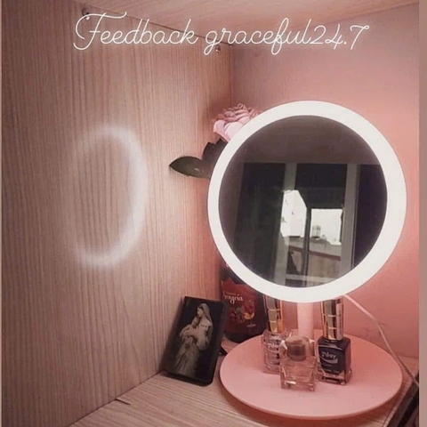13.6. Gương led trang điểm cảm ứng cao cấp 28x17,5cm