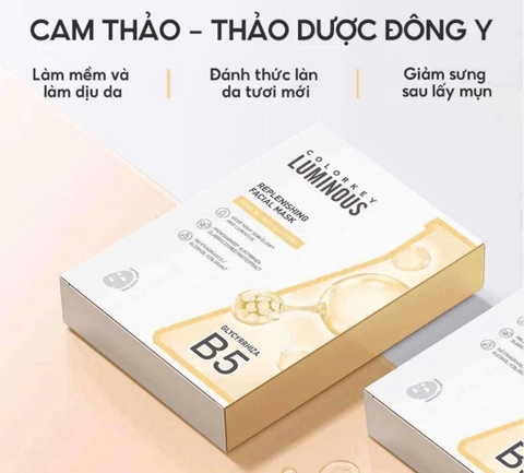 {China}Miếng Mặt Nạ Colorkey Dưỡng Ẩm Làm Dịu, Sáng Da, Ngừa Mụn 25g