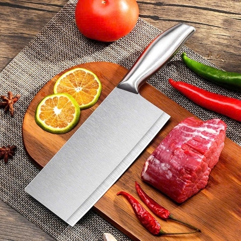 TB. Dao Chặt Cán Inox Japan 28 (18+10)x7,5cm No.949