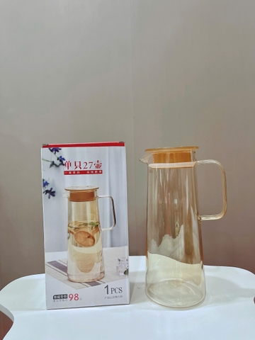PN. Bình thủy tinh vàng hổ phách 1.8L No.JY-27H1