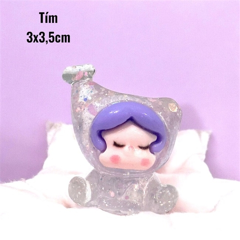 Charm Kim Tuyến Nàng Tiiên C.á Trong Suốt Dễ Thương 3x3,5cm
