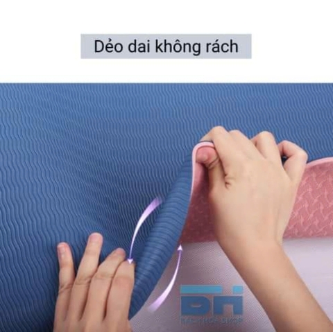 Thảm tập Yoga 2 lớp chống trơn trượt 6mm 183cm x 61cm