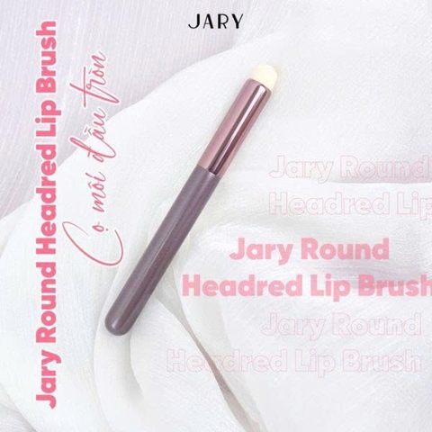 T9. Cọ tán môi đầu tròn lùn Jary Round Head Red Lip Brush (có túi)
