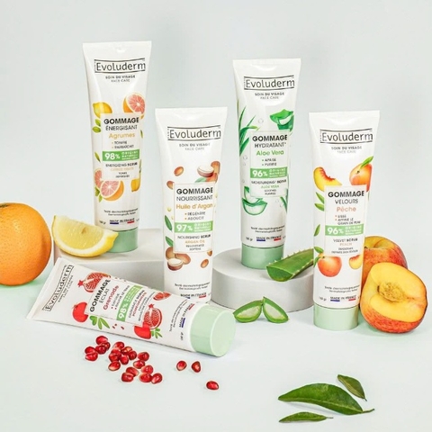 Tẩy tế bào chết dưỡng ẩm da mặt Evoluderm 150g