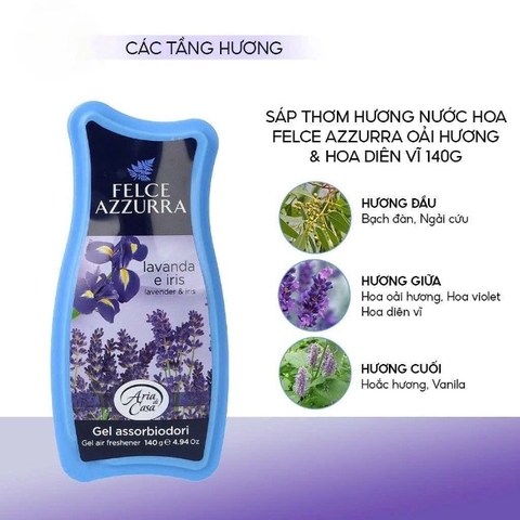 13.8 Sáp thơm phòng hương nước hoa Ý Felce Azzurra 140g
