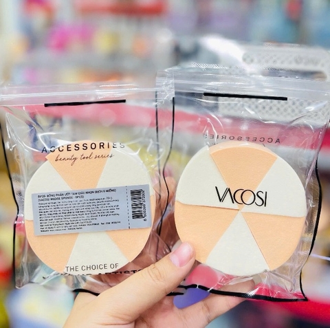 Bông phấn Vacosi hình tam giác