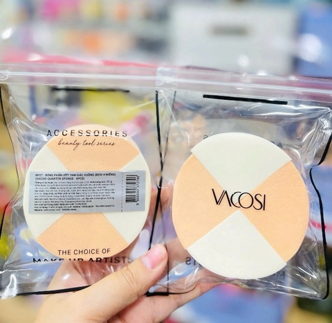 Bông phấn Vacosi hình tam giác