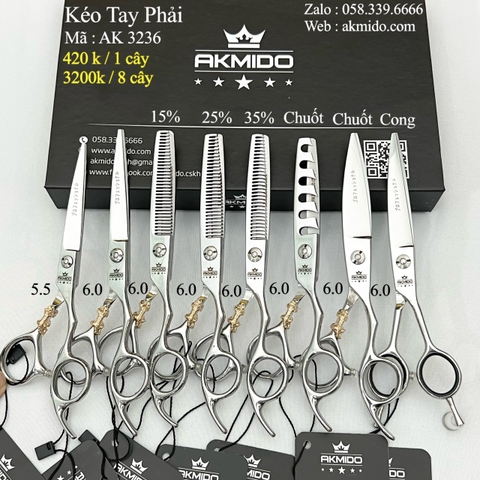 Kéo Cắt Tóc AKMIDO AK 3236