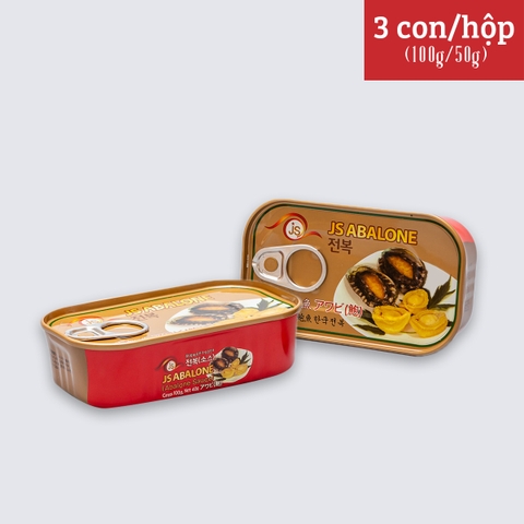 Bào ngư đóng hộp JinShim (JS) Abalone Hàn Quốc (hộp 3 con)