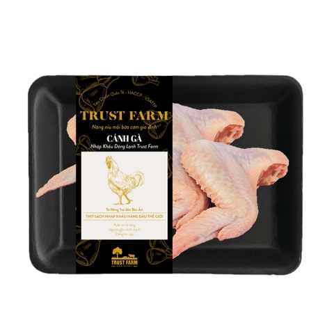 Cánh gà nhập khẩu đông lạnh Trust Farm (khay 500g) - Brazil