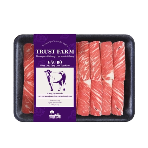 Gầu bò nhập khẩu đông lạnh Trust Farm (khay 300g) – Úc