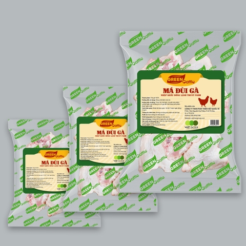 Má đùi gà nhập khẩu đông lạnh Green Cattle (túi 1kg - 3kg - 5kg) - Mỹ