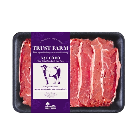 Nạc cổ bò nhập khẩu đông lạnh Trust Farm (khay 300g) – Úc
