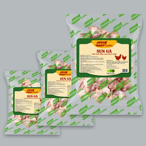 Sụn gà nhập khẩu đông lạnh Green Cattle (túi 1kg - 3kg - 5kg) - Brazil