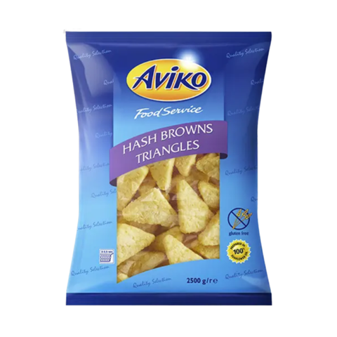 KHOAI TÂY HASHBROWN TAM GIÁC AVIKO-AVIKO HASHBROWN TRIANGLE - 2,5KG