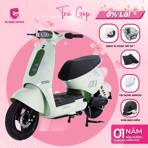 Xe Điện DK D1 - Có bàn đạp - Chính Hãng DK BIKE - Xe Điện Cutiee