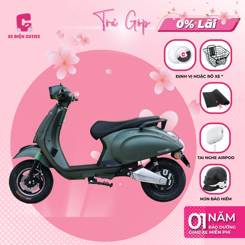 Xe Điện DK ROMA SX V2 - Có bàn đạp - Chính Hãng DK BIKE - Xe Điện Cutiee