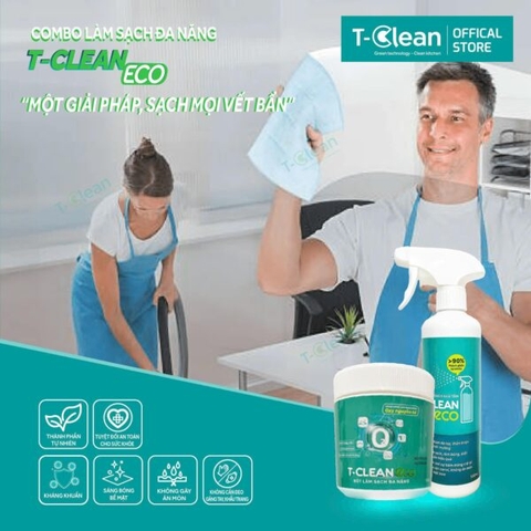 Combo Làm Sạch Đa Năng T-Clean Eco – Giải Pháp Làm Sạch Toàn Diện Cho Ngôi Nhà Bạn!