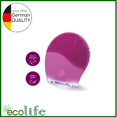 FC49_Beurer, Máy rửa mặt, massage 15 cường độ nhẹ nhàng, chất liệu silicon mềm mại
