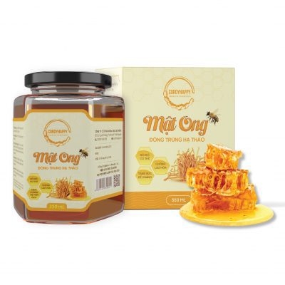 Đông trùng Hạ thảo ngâm mật ong CordyHappy – Bình 350 mL