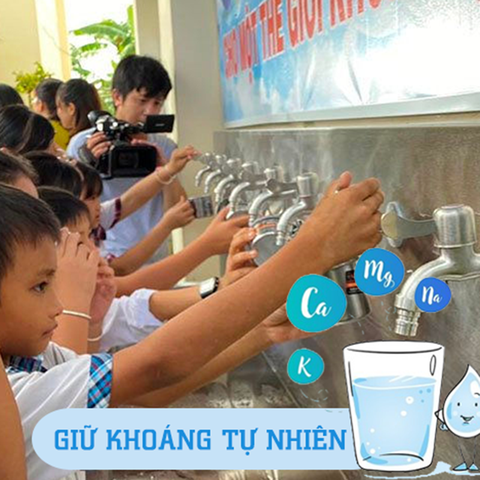 Hệ thống lọc nước giữ khoáng cho trường học