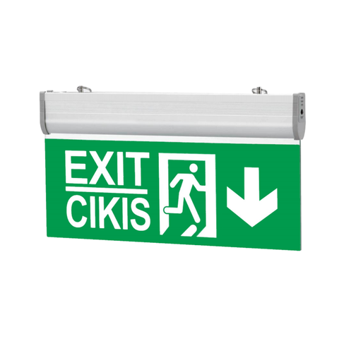 Đèn thoát hiểm EXIT  3h, 2 mặt, dòng Pro