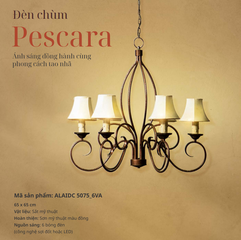 Đèn chùm sảnh ALAIDC 5075_6VA
