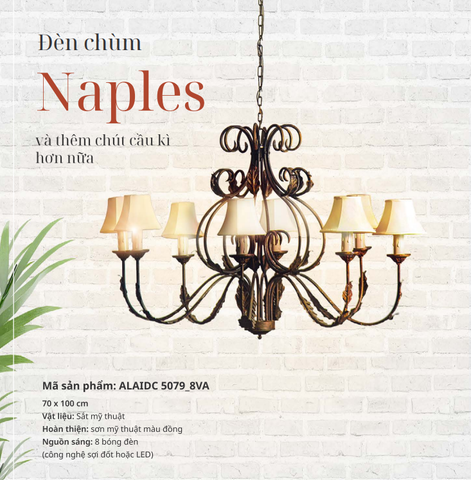 Đèn chùm sảnh ALAIDC 5079_8VA