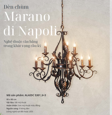 Đèn chùm sảnh ALAIDC 5301_6+3
