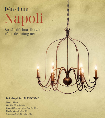 Đèn chùm sảnh Alazea Sunpo