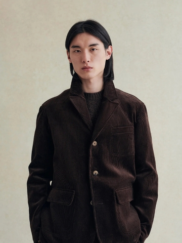 Brown Wide Wale Corduroy Métier Jacket