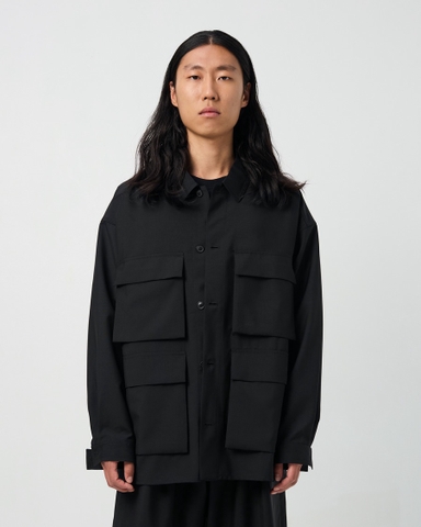 Officer shirt Long Sleeves In Black