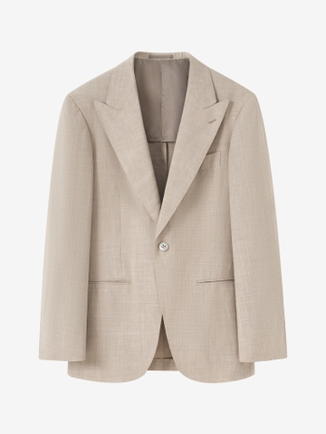 Beige peak lapel blazer 06G
