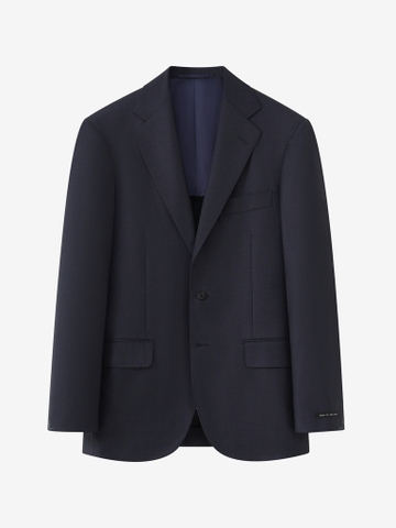 Navy Solid Suit in Loro Piana 'Australis' 23X