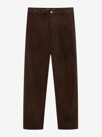 Brown Wide Wale Corduroy Balloon Trousers