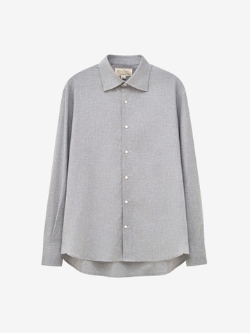 04 Oliver Shirt _ Cloud Heather Flannel