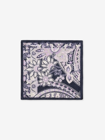 Kashmir Motif Wool Pocket Square